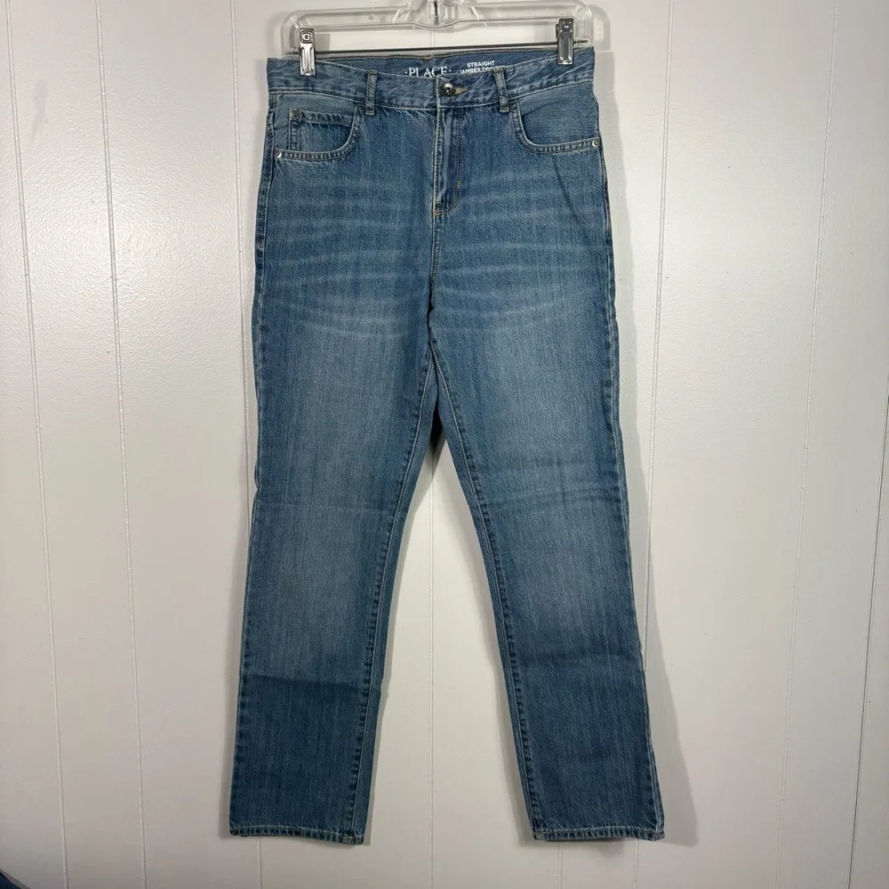 The Children's Place Boys NWT Straight Fit Casual Jeans 2 Pair Bundle 16 NEW